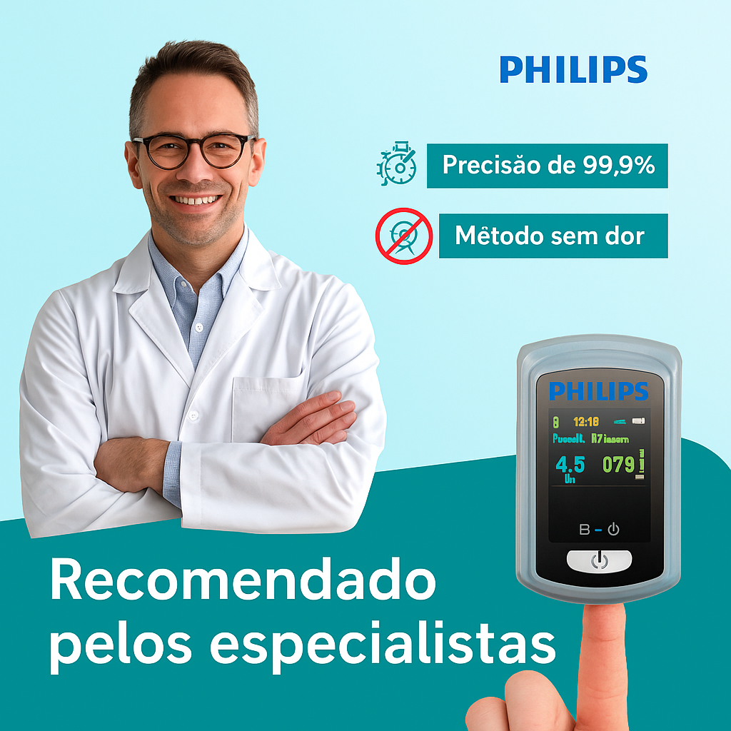 Philips GlucoMax PRO™ – Medidor de glicose não invasivo